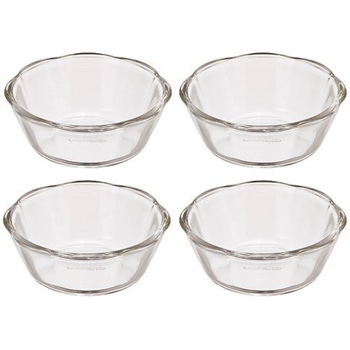 ハリオ(HARIO) SWB-2012 耐熱ガラス製スイーツボウル200 4個セット 200ml