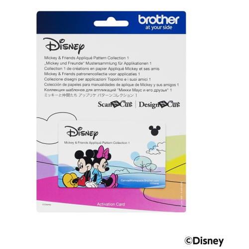 ブラザー(brother) スキャンカット用パターン集 ミッキーと仲間たち アップリケパターンコレクション1