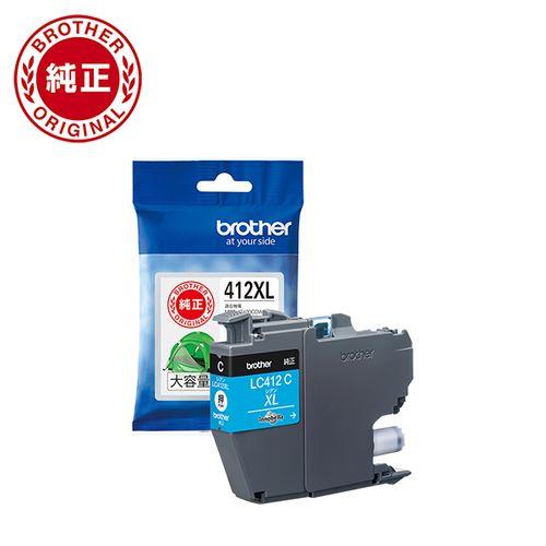 ブラザー(brother) LC412XLC 純正 インクカートリッジ シアン 大容量