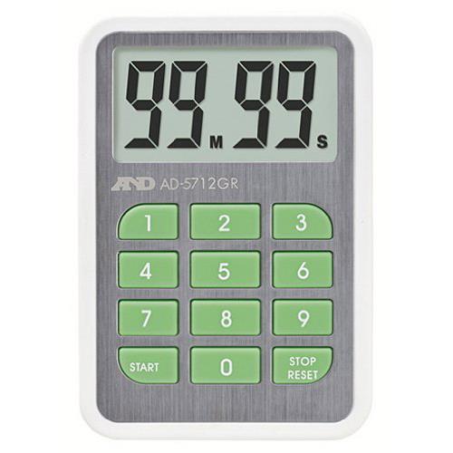 A＆D(エー・アンド・デイ) AD-5712GR グリーン 100分タイマー 電子計測機器 デジタルタイマー