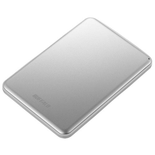 バッファロー(BUFFALO) HD-PUS2.0U3-SVD シルバー アルミ素材 薄型 ポータブルHDD 2TB
