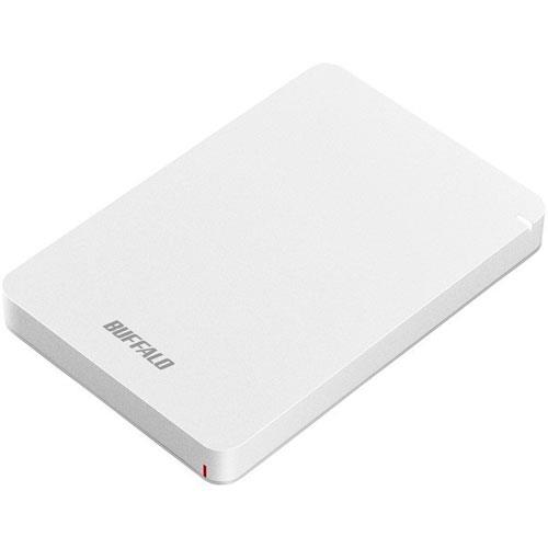 バッファロー(BUFFALO) HD-PGF1.0U3-WHA ホワイト ポータブルHDD 1TB USB3.1 Gen1 /3.0/2.0接続 耐衝撃