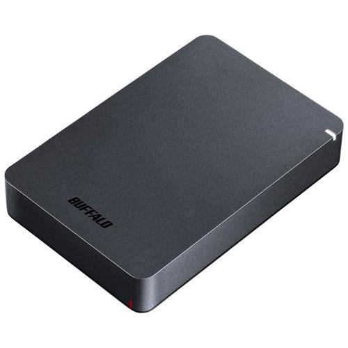 バッファロー(BUFFALO) HD-PGF4.0U3-GBKA ブラック ポータブルHDD 4TB USB3.1 Gen1 /3.0/2.0接続 耐衝撃