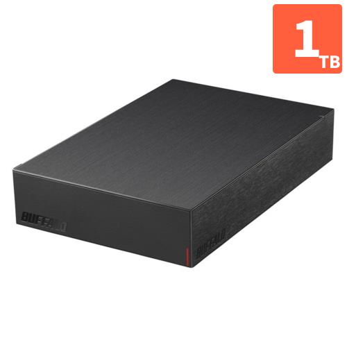 バッファロー(BUFFALO) HD-LE1U3-BB ブラック 「みまもり合図 for AV」搭載 HDD 1TB