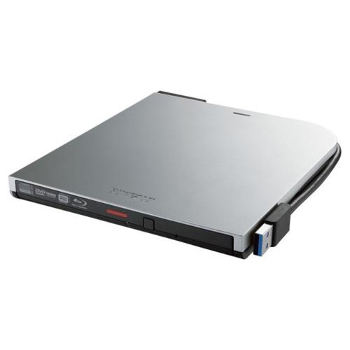 バッファロー(BUFFALO) BRXL-PTV6U3-SVB シルバー USB3.2 Gen1 対応 ポータブルBD 書込ソフト添付
