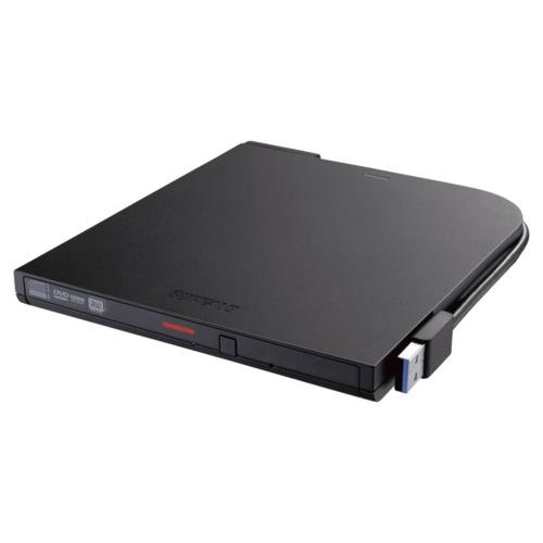 バッファロー(BUFFALO) DVSM-PTV8U3-BKB ブラック USB3.2 Gen1 対応 ポータブルDVD 書込ソフト添付