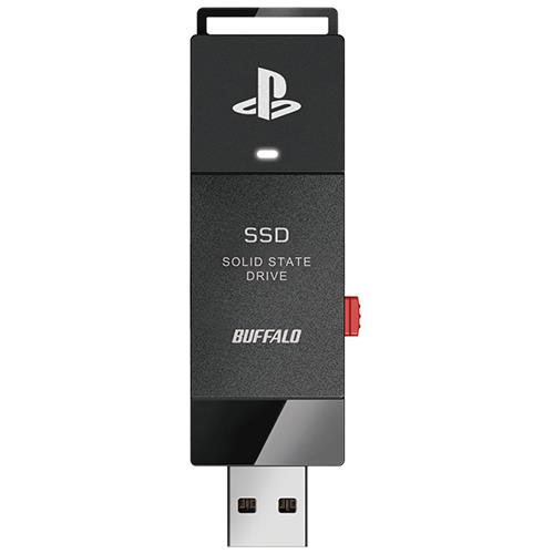 バッファロー(BUFFALO) SSD-SAO1.0U3-B ブラック PlayStationR5 公式ライセンス取得済商品 ポータブルSSD スティック型 1TB