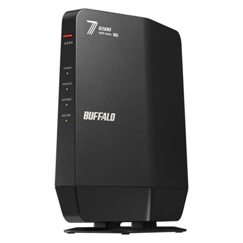 バッファロー(BUFFALO) WSR6500BE6P-BK Wi-Fi 7 be 5764+688Mbps IPv6 デュアルバンド対応 Wi-Fiルーター ブラック AirStation 無線LAN