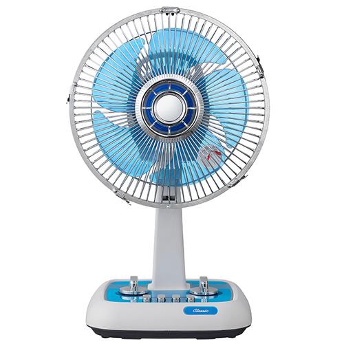 コイズミ(KOIZUMI) KLF2056/A ブルー レトロ ミニ扇風機 風量3段階調節
