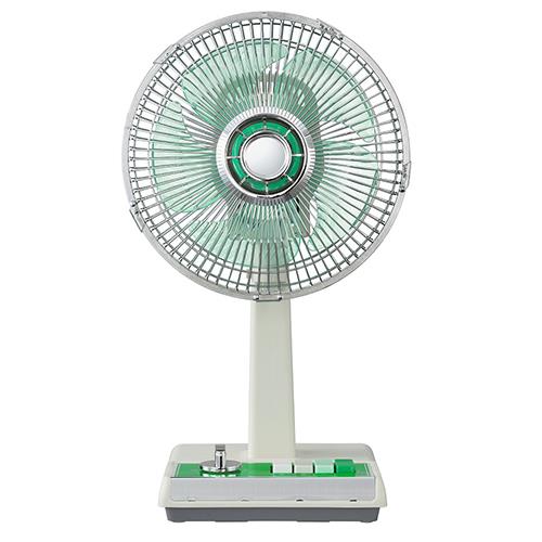 コイズミ(KOIZUMI) KLF2057/G グリーン レトロ ミニ扇風機 風量3段階調節