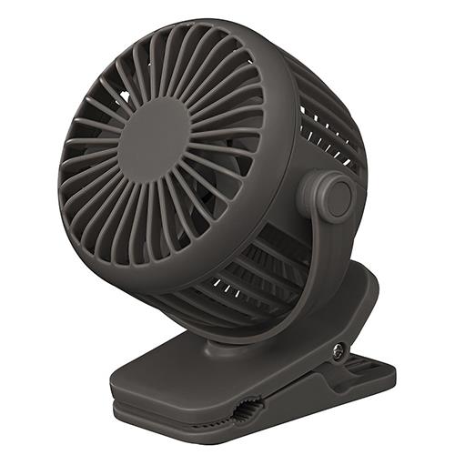 コイズミ(KOIZUMI) KFF0658/H チャコールグレー クリップファン 風量3段階調節 USB Type-C