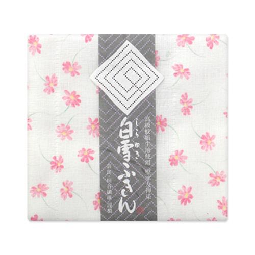 白雪ふきん(shirayuki) 白雪ふきん 友禅染 秋桜/ピンク