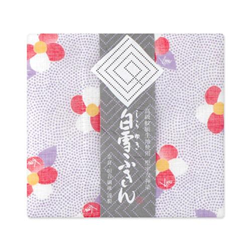 白雪ふきん(shirayuki) 白雪友禅ふきん 椿 紫苑