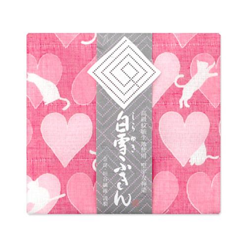 白雪ふきん(shirayuki) 白雪友禅ふきん ねこ チェリー