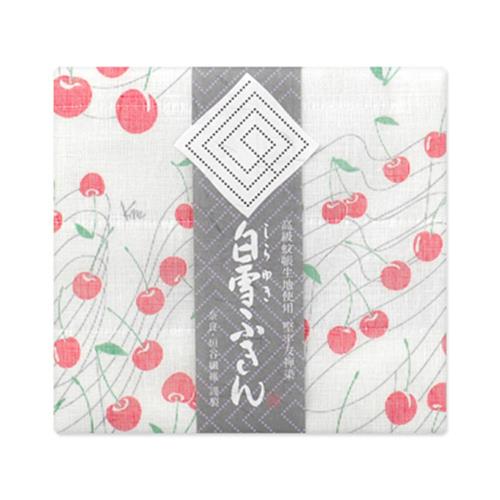 白雪ふきん(shirayuki) 白雪友禅ふきん さくらんぼ 赤