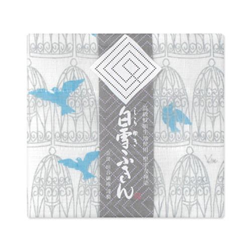 白雪ふきん(shirayuki) 白雪友禅ふきん 青い鳥 ぎんいろ