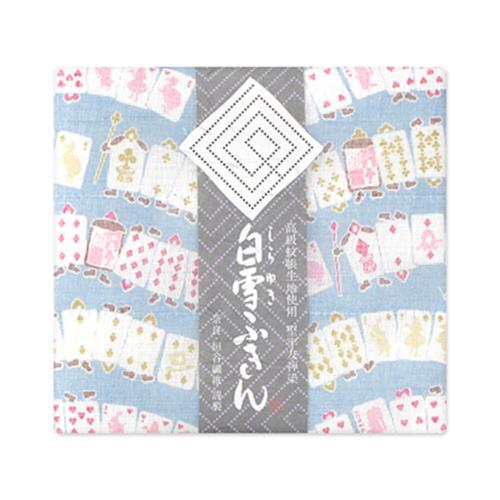 白雪ふきん(shirayuki) 白雪友禅ふきん 不思議の国のアリス マカロンブルー