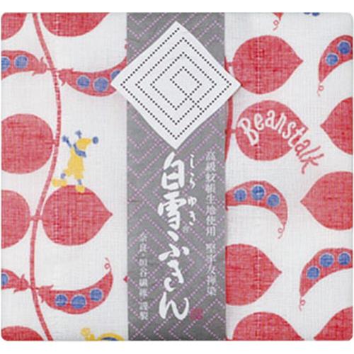白雪ふきん(shirayuki) 白雪ふきん 白雪友禅ふきん ジャックと豆の木 レッド