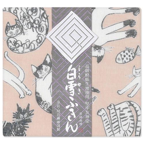 白雪ふきん(shirayuki) 白雪ふきん 白雪友禅ふきん みゃう みゃう みゃう ベージュ