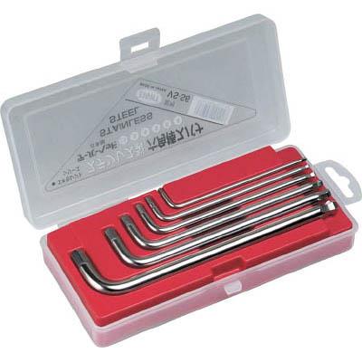 エイト VS-S6 六角棒スパナ ステンレス製 テーパーヘッド セミロング セット