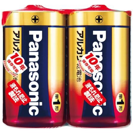 パナソニック(Panasonic) LR20XJ/2SE アルカリ乾電池 単1形 2本パック