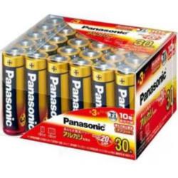 パナソニック(Panasonic) LR6XJ30SH アルカリ乾電池 単3形 30本パック