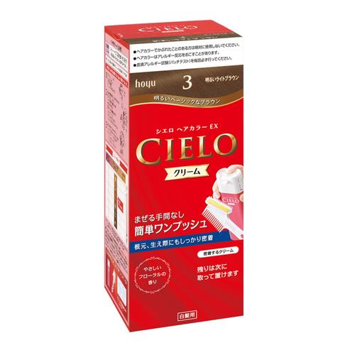 ホーユー シエロ ヘアカラーEX クリーム 3 明るいライトブラウン