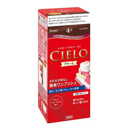 ホーユー シエロ ヘアカラーEX クリーム 4P ピュアブラウン