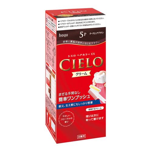 ホーユー シエロ ヘアカラーEX クリーム 5P ダークピュアブラウン