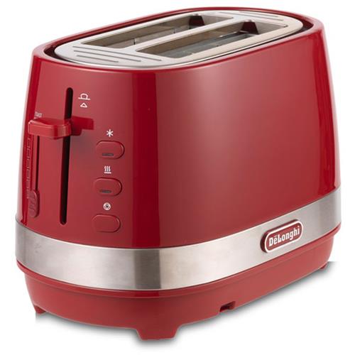 デロンギ(DELONGHI) CTLA2003J-R パッションレッド デロンギ アクティブ ポップアップトースター 800W