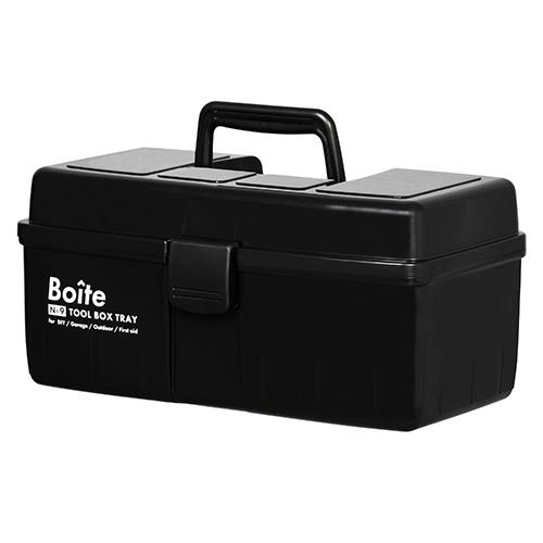 ベストコ MA-4026 ブラック Boiteパーツ 工具箱 ツールボックス 中皿式タイプ
