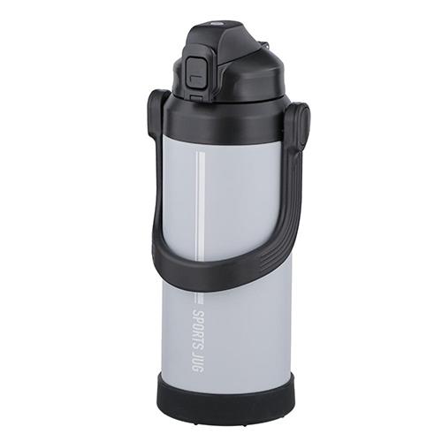 ベストコ NQ-0322 ライトグレー ダブルステンレス スポーツジャグ 水筒 2.2L 保冷専用