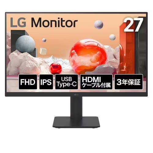 【長期保証付】LGエレクトロニクス(LG) 27MS570B-B 27型 フルHDモニター