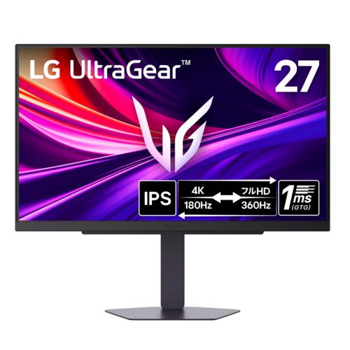 【長期保証付】LGエレクトロニクス(LG) 27G810A-B LG UltraGear 27型 IPS 4K@180Hz/フルHD @360Hz対応 ゲーミングモニター　ディスプレイ