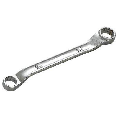 京都機械工具 M5S-1113 45°×6°ショートめがねレンチ11×13mm