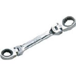 京都機械工具 MR1S-1719F ショートラチェットめがねレンチ 両頭首振りタイプ 17X19mm