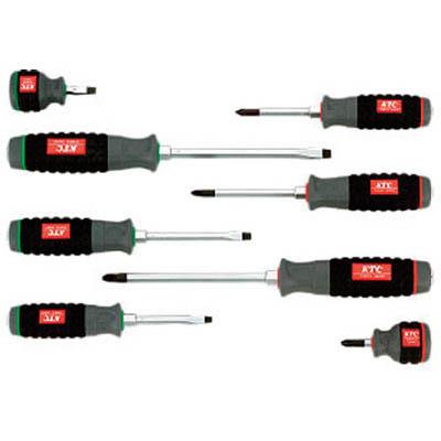 京都機械工具 TPMD18 樹脂柄ドライバセット貫通タイプ 8本組