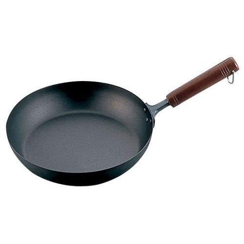 長谷元 純チタン 木柄フライパン 22cm