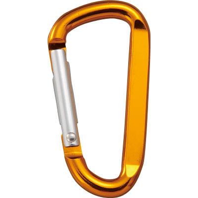トラスコ中山 TKN660GO カラビナ 線径6mmX60mm D型 ゴールド