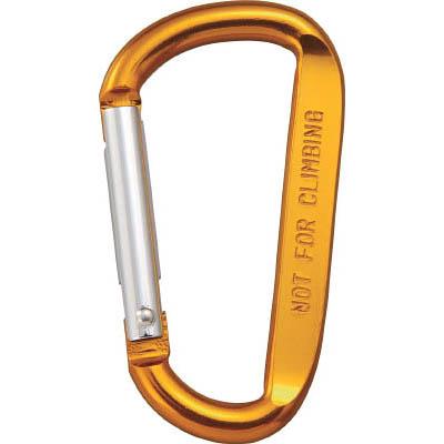 トラスコ中山 TKN880GO カラビナ 線径8mmX80mm D型 ゴールド