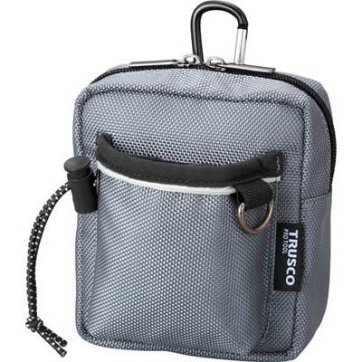 トラスコ中山 TCTC1502-GY コンパクトツールケース ワイドポケット グレー