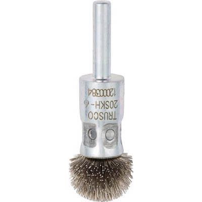 トラスコ中山 20SKH-6 傘型ステンレスブラシ 半円型 Φ20