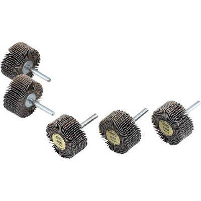 トラスコ中山 YS525240 軸付ソフトホイール 外径50X厚25X軸6 5個入 240♯