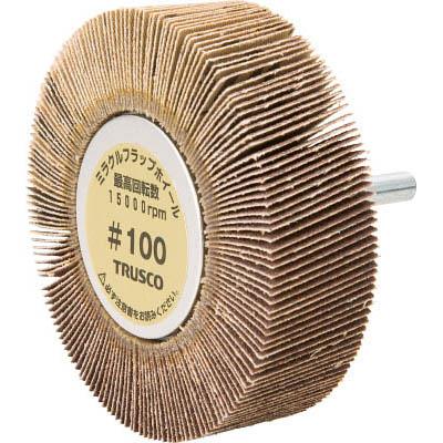 トラスコ中山 MR8025100 ミラクルフラップホイール 外径80X厚25X軸6 5個入 100♯
