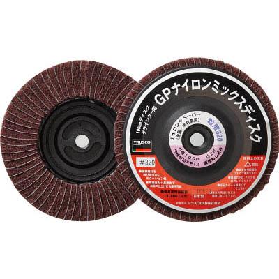 トラスコ中山 GPNM-100AL320 GPナイロンミックスディスク ねじ込み Φ100 5個入 320＃