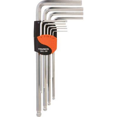 トラスコ中山 TBLL-9S 首下ロングボールポイント六角棒レンチセット ロングタイプ 9本組