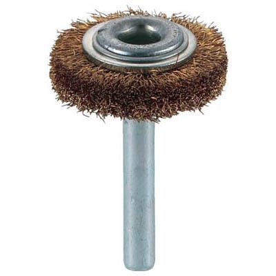 トラスコ中山 TB-6204 軸付ホイールブラシ φ32X軸6 真鍮 線径0.15