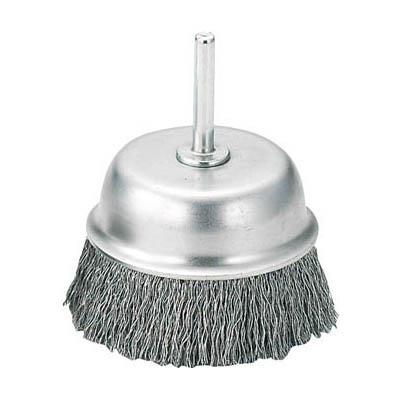 トラスコ中山 TB-6643 軸付カップブラシ φ75X軸6 ステンレス線 線径0.3