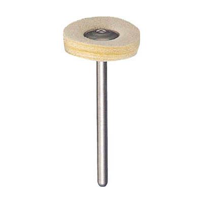 トラスコ中山 233H-9 平型ブラシ フランネル 布 外径Φ23X軸長40X軸Φ3