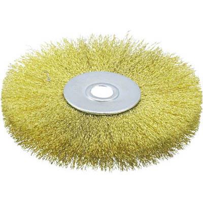 トラスコ中山 TB-6354 ホイルブラシ 100X10mm穴 真鍮線 線径0.15